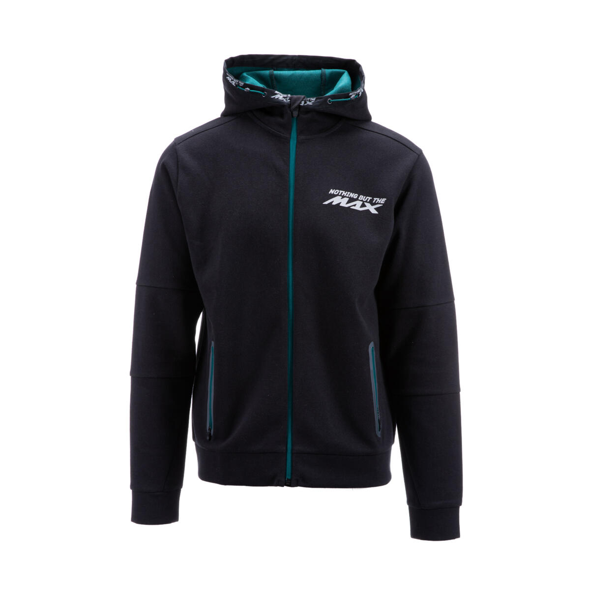 Nothing but the MAX Herren-Reißverschluss-Kapuzenpulli