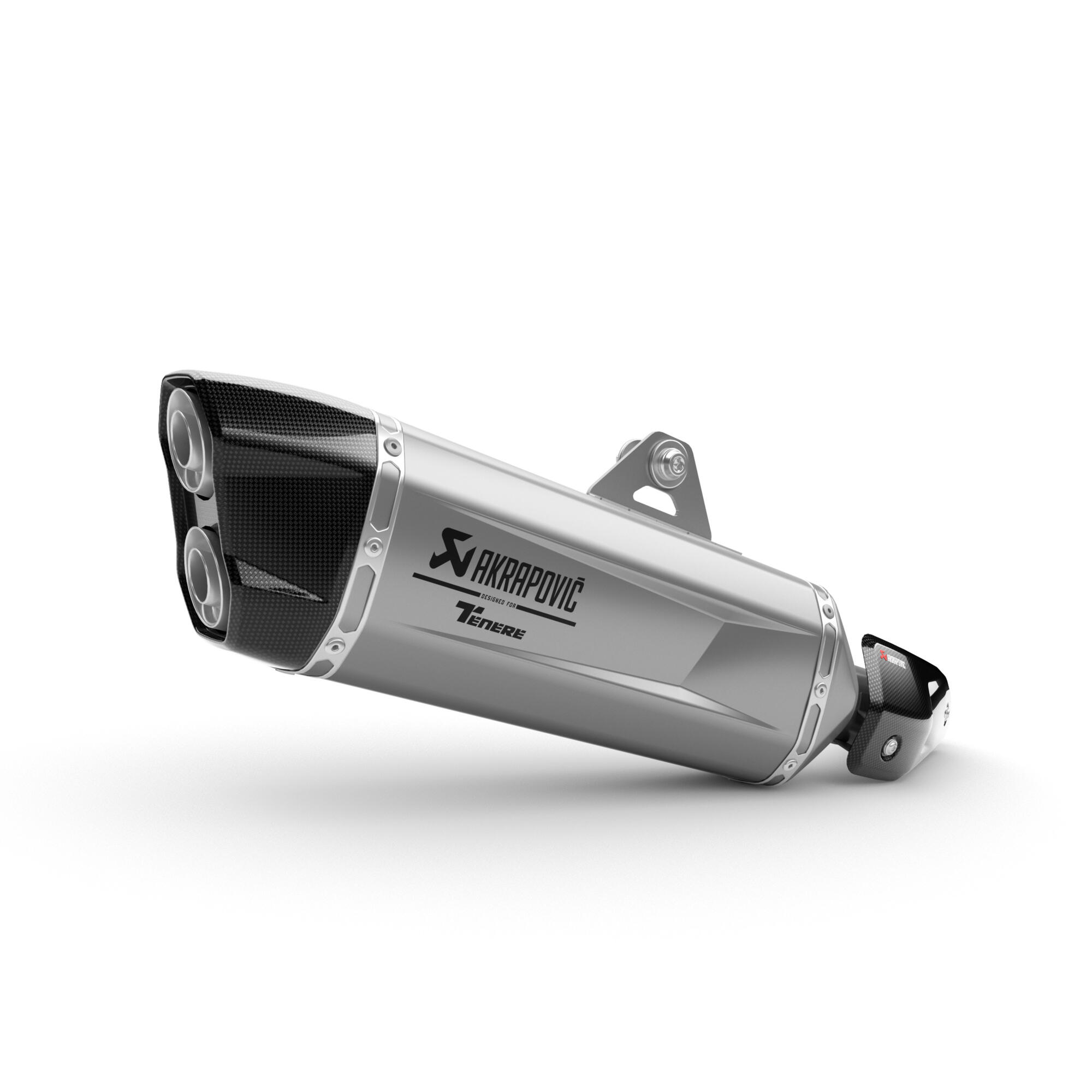 Tenere 700 Slip On Auspuff silber